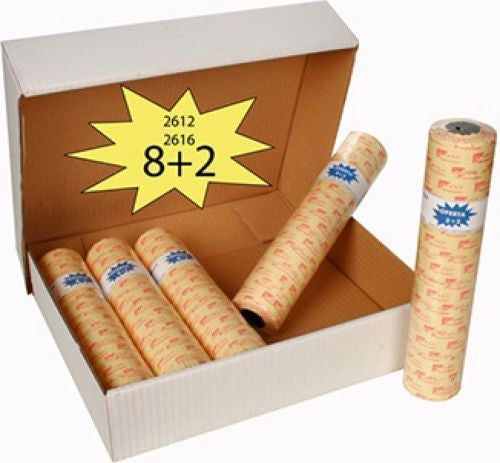 PACK 8 + 2 ROLLOS DE 1000 ETIQUETA 26X16 BLANCA PERMANENTE