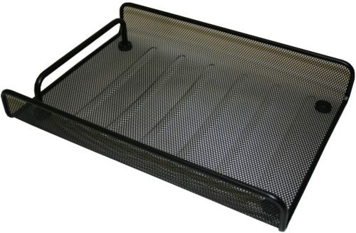 BANDEJA METALICA REJILLA 24,5X4X35 CM NEGRO