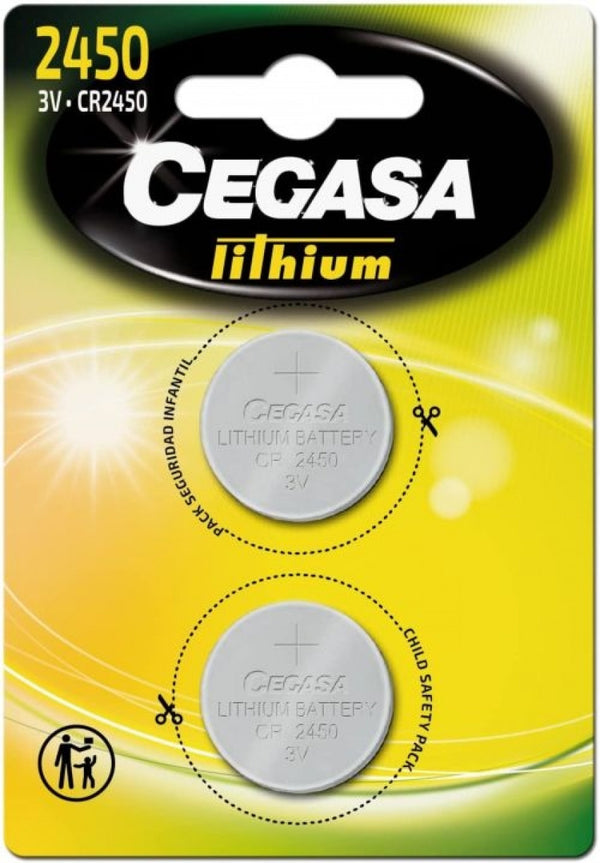 BLISTER PILA CEGASA LITIO BOTON CR2450 3V BT BL2