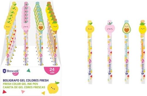 EXP 24 BOLIGRAFOS DE GEL COLORES FRESH