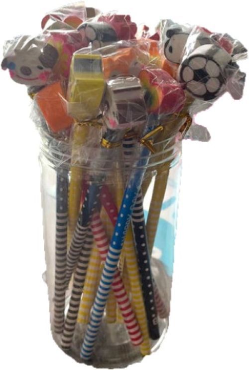 BOTE 24 LAPICES CON GOMAS LITE STYLE