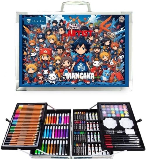 Set aluminio art studio artist manga con 145 piezas