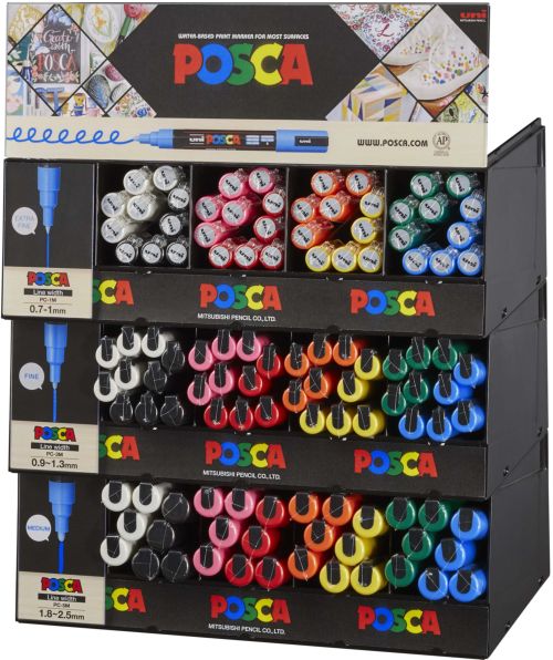 Expositor sobremesa 112 marcadores posca