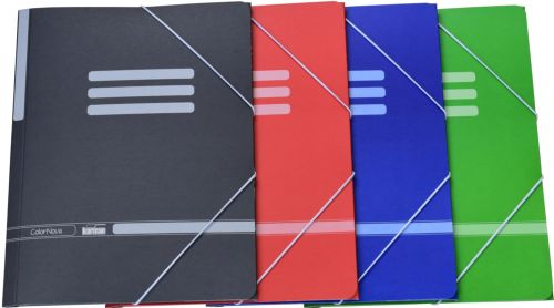 c/30 carpeta fº carton gomas solapas colores surtidos