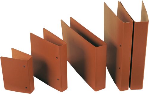 CARPETA Fº 4 ANILLAS 40MM CARTON CUERO