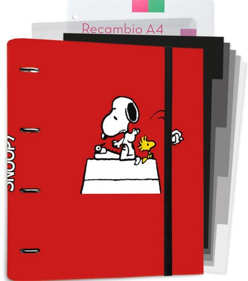 CARPEBLOCK A4 4 ANILLAS SNOOPY