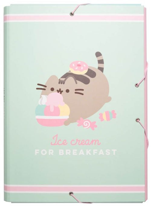 CARPETA A4 GOMAS Y SOLAPAS PUSHEEN FOODIE COLLECTION