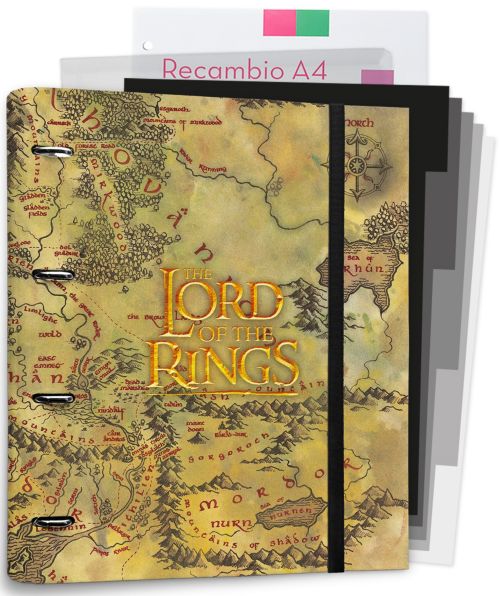 CARPEBLOK A4 4 ANILLAS EL SEÑOR DE LOS ANILLOS