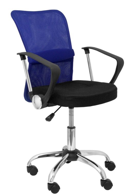 SILLA INFANTIL CARDENETE RESPALDO MALLA AZUL ASIENTO NEGRO