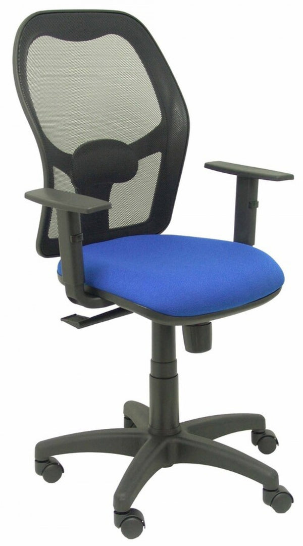 SILLA C/ RUEDAS ALOCEN RESPALDO MALLA NEGRO ASIENTO AZUL