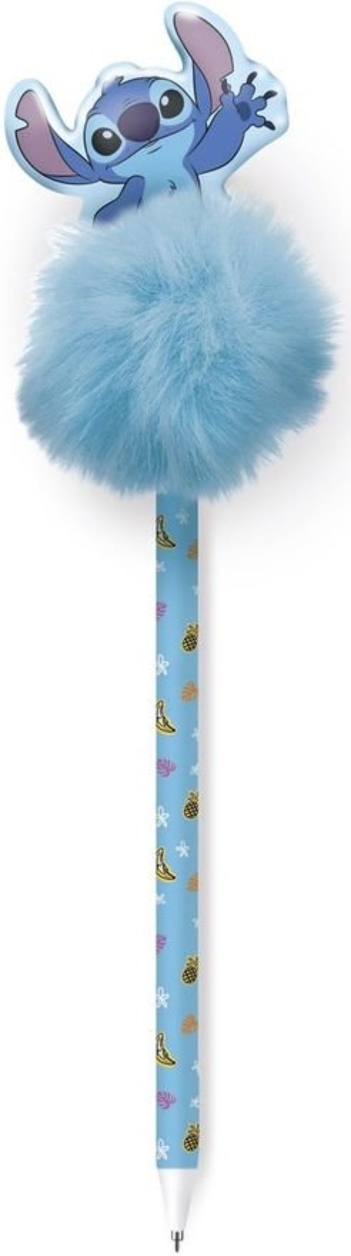 EXP 10 BOLIGRAFOS CON POMPON DISNEY STITCH TROPICAL