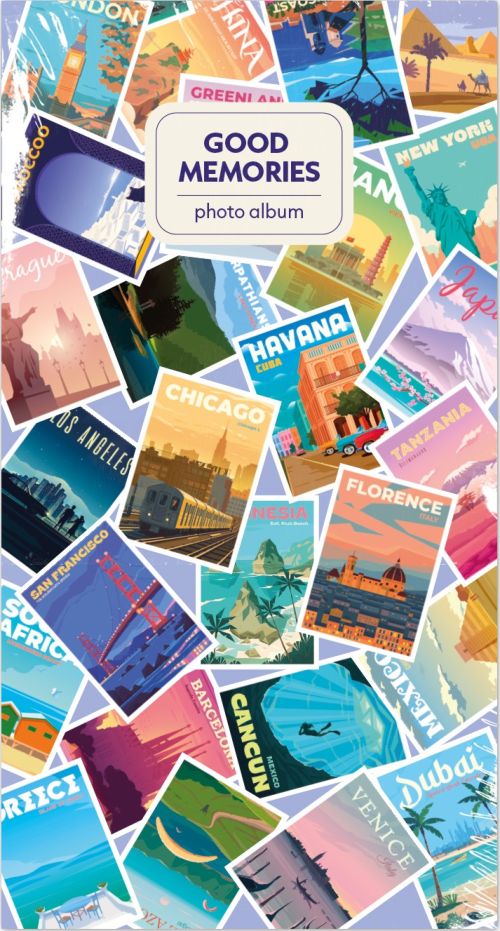 ALBUM DE FOTOS SOFT 96 BOLSILLOS 10X15CM WANDERLUST