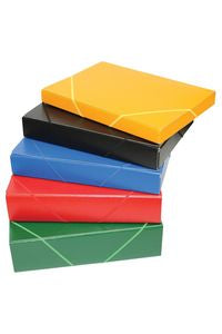 carpeta proyectos gomas folio carton gofrado lomo 7cm amarillo serie mallorca