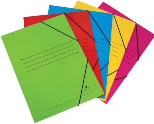 PAQ/20 CARPETA CARTON 4º GOMAS Y SOLAPAS COLORES SURTIDOS