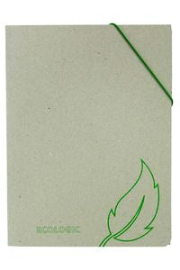 PAQ/8 CARPETA ECOLOGIC FOLIO GOMAS SOLAPAS RECICLABLE