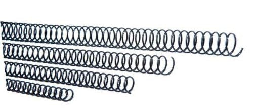 C/100 espiral metalica negra 6mm paso 5:1