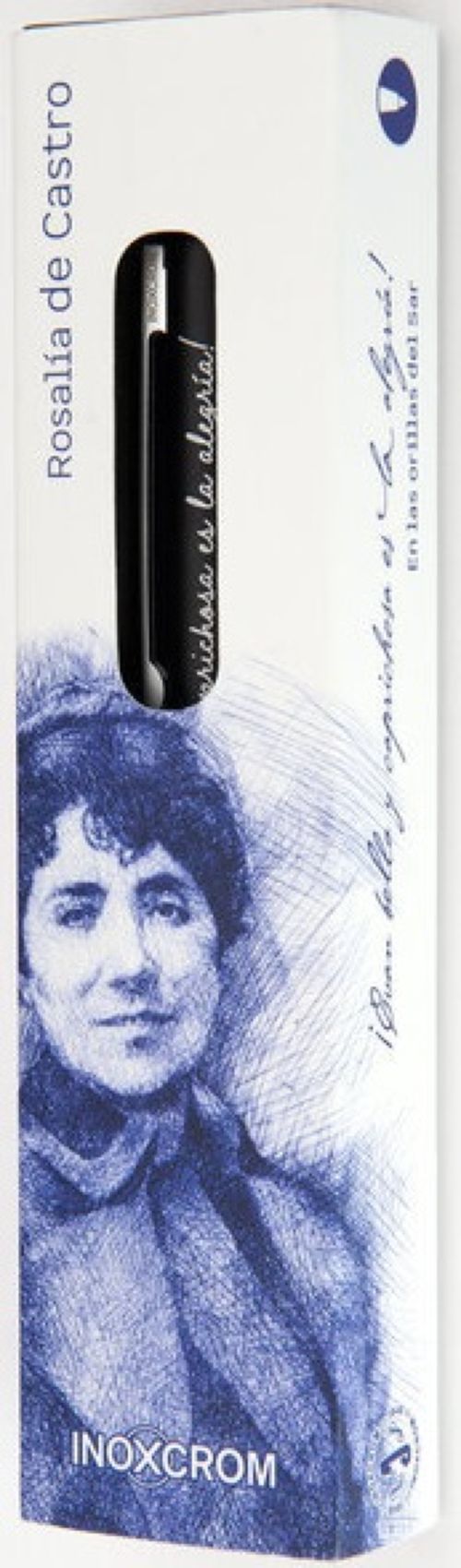 ESTUCHE BOLIGRAFO BOOKS ESCRITORA ROSALIA DE CASTRO
