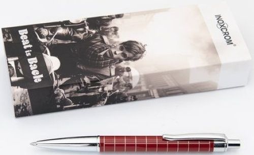 BOLIGRAFO BEAT IS BACK TARTAN BURDEOS