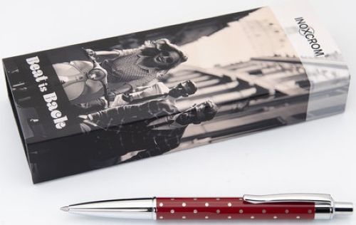 BOLIGRAFO BEAT IS BACK POLKA DOTS BURDEOS