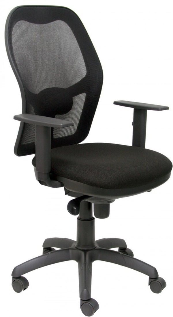 SILLA C/ RUEDAS JORQUERA RESPALDO MALLA NEGRA ASIENTO NEGRO