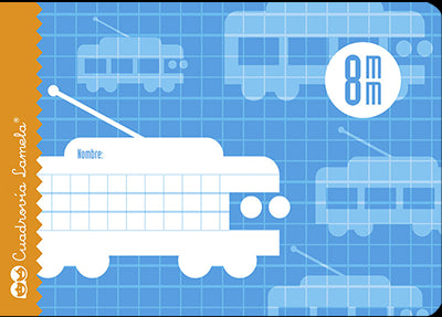 LIBRETA 4º 16H 70G CUADROVIA 8MM