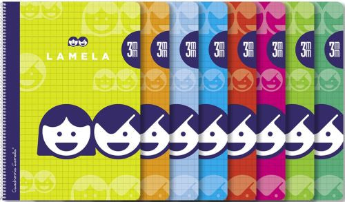 Cuaderno espiral fº 80h 70g 3mm cuadrovia cubierta basica