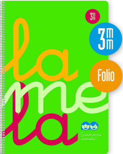 CUADERNO ESPIRAL Fº 80H 90G 3MM VERDE CUADROVIA PP.