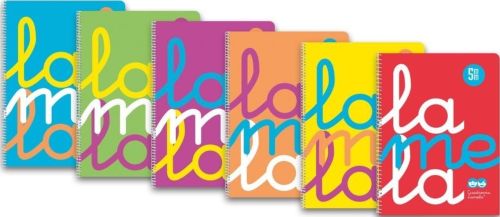 PACK 6 CUADERNO ESPIRAL Fº 80H 90G 5MM CUADROVIA PP SURTIDO