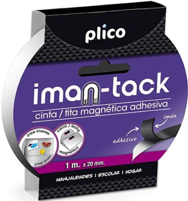CINTA MAGNETICA ADHESIVA IMAN 20MMX1M