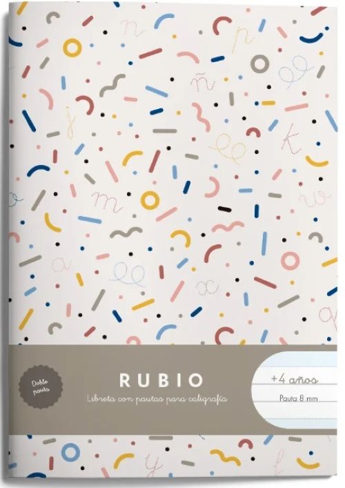 Libreta a5 44h 80g. pauta montessori 8mm. con margen