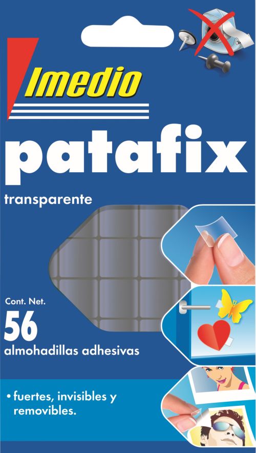 C/12 sobre masilla adhesiva transparente patafix imedio