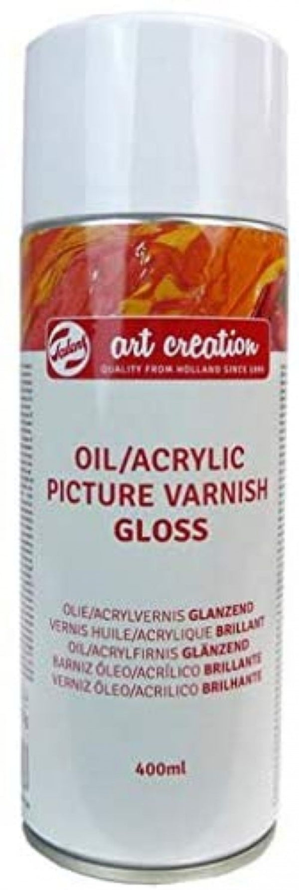 Barniz en spray brillo 400ml para oleo y acrilico Artcreation