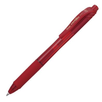 C/12 bolígrafo energel x 107 color rojo 0,7mm pentel