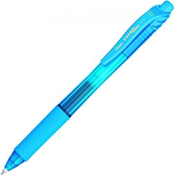 C/12 boligrafo energel x 107 color azul turquesa 0.7mm