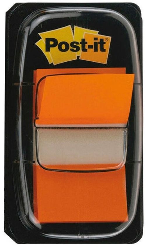 Indices autoadhesivos en zigzag 680-4 color naranja 25,4x43,2 mm.