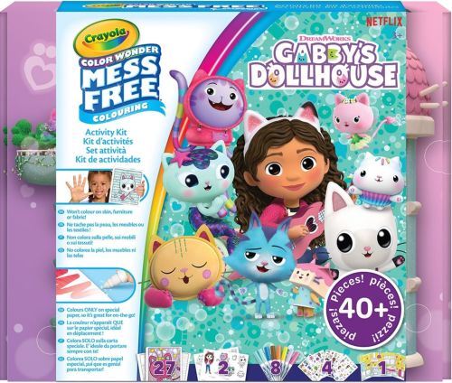 COLOR WONDER SUPER SET GABBY´S DOLLHOUSE COLOREA SIN MANCHA