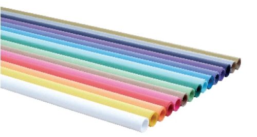 C/9 rollos papel kraft verjurado rojo 1x3M FABRISA