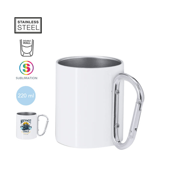 Taza acero inoxidable Nestbur personalizada