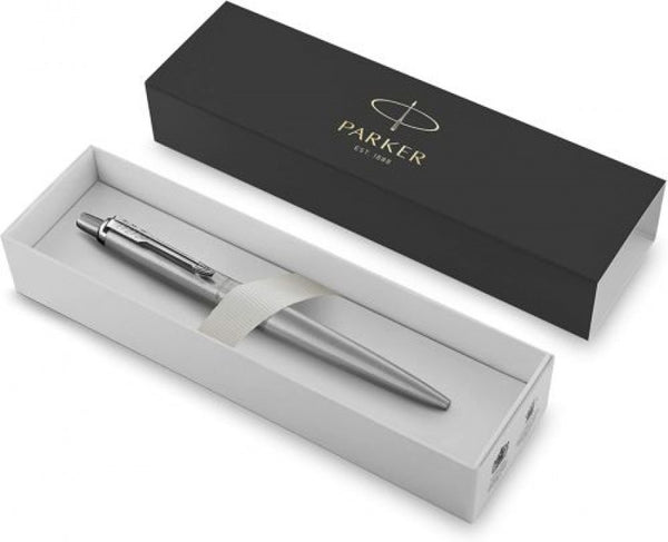 Boligrafo parker jotter xl monochrome acero inoxidable tinta azul