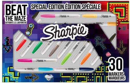 Estuche 30 rotuladores sharpie punta fina colores surtidos