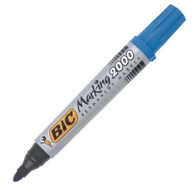 C/12 rotulad bic marking 2000 azul pta conica