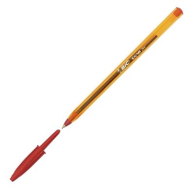 C/50 boligrafo bic cristal fine rojo