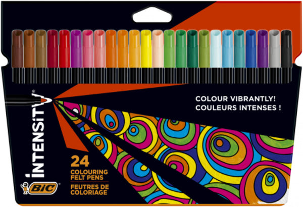 ESTUCHE 24 ROTULADORES INTENSITY PUNTA MEDIA BIC