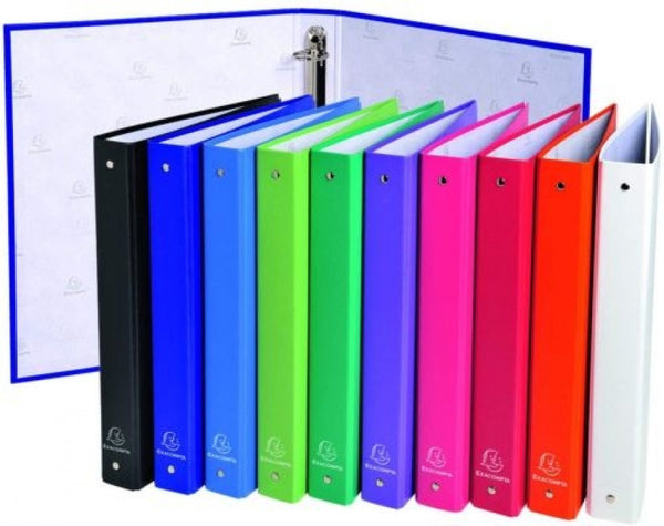 C/20 carpeta a4 4 anillas 30mm carton forrado colores surtidos