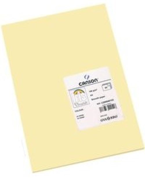 Paq 25 cartulinas iris 50x65 cm. color crema 185 g
