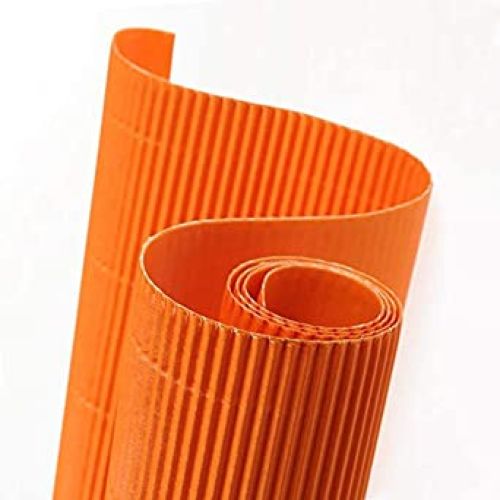 ROLLO CARTON ONDULADO 50X70CM 300G NARANJA CANSON