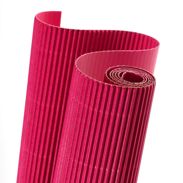 ROLLO CARTON ONDULADO 50X70CM 300G ROSA VIVO CANSON