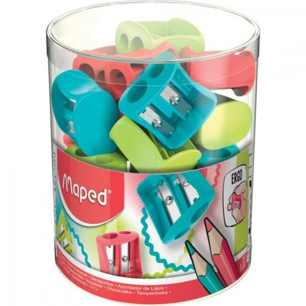 Expositor 30 afilalapices plastico vivo doble maped