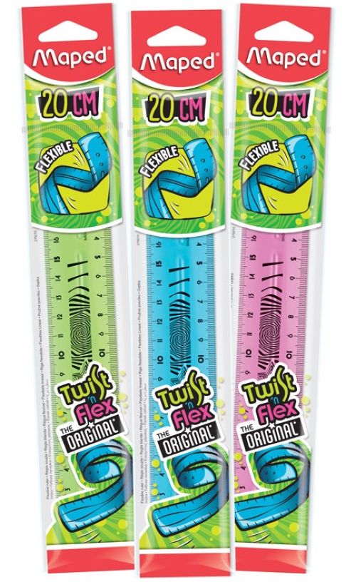 REGLA FLEXILE 20 CM TWIST'N FLEX MAPED