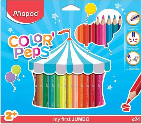 Estuche 24 lapices de colores color'peps jumbo fsc